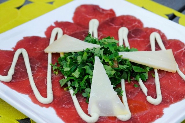Citron's Carpaccio dish a specialty at one of the best restaurants in costa rica