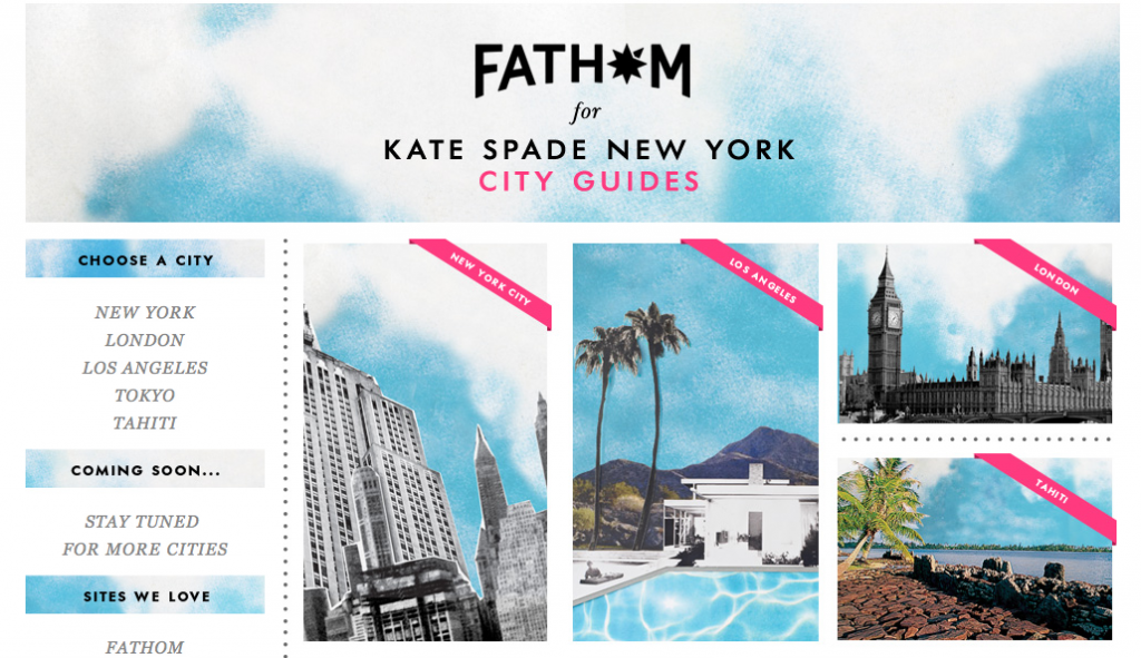 FATHOM and Kate Spade - Travel News