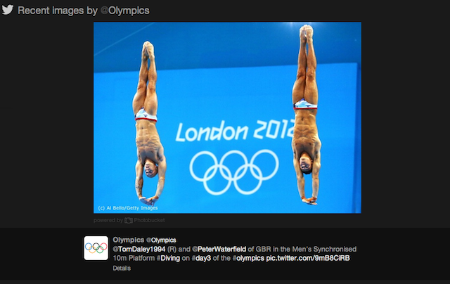 2012 Olympics Twitter Diving
