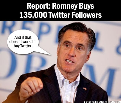 romney buys twitter followers